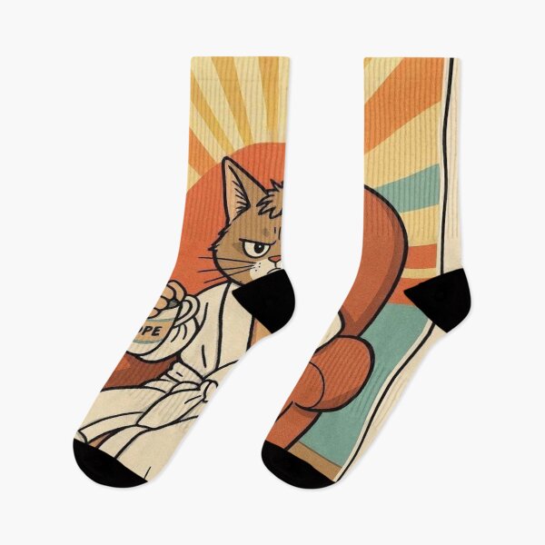 Item preview, Retro Sunset Cat Attitude | Not Today Funny Pet Poster designed and sold by Esterlane.