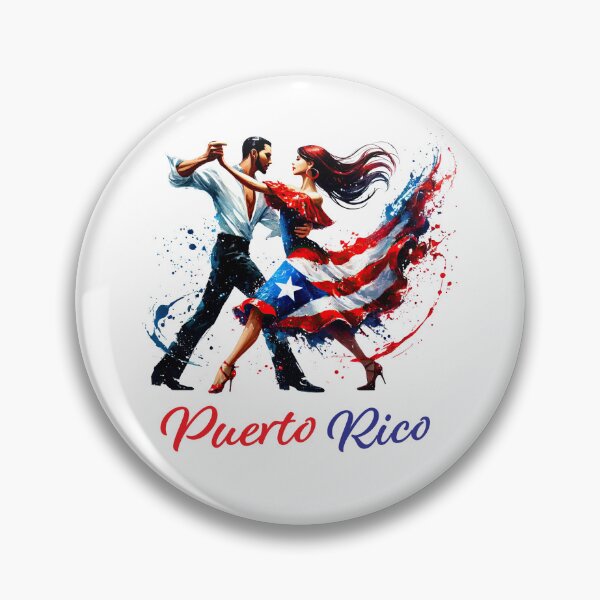 Item preview, Puerto Rico Salsa Dance Couple with Flag Colors Gifts designed and sold by Maniutek.