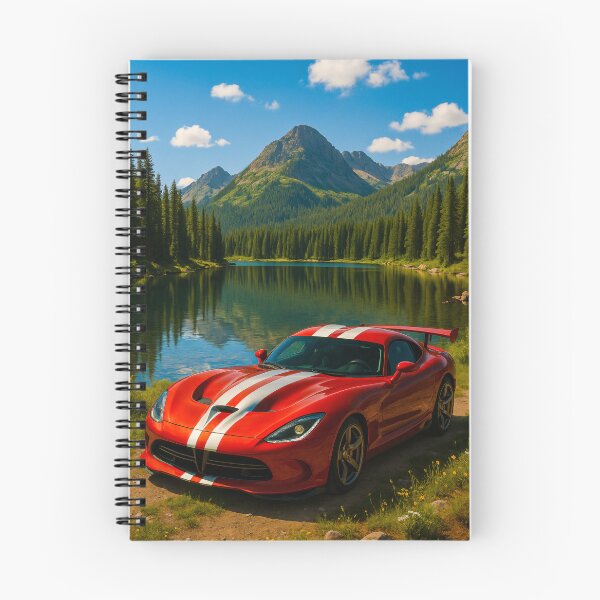 Item preview, Striking Sports Car Glows Beside Alpine Lake designed and sold by RevUpDesign.