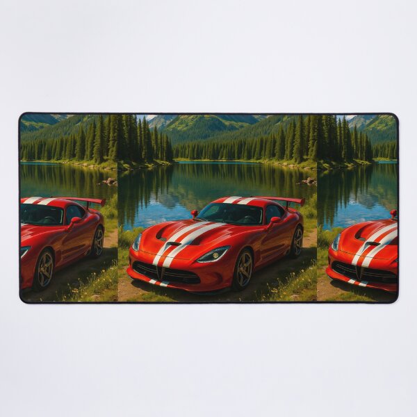 Item preview, Striking Sports Car Glows Beside Alpine Lake designed and sold by RevUpDesign.