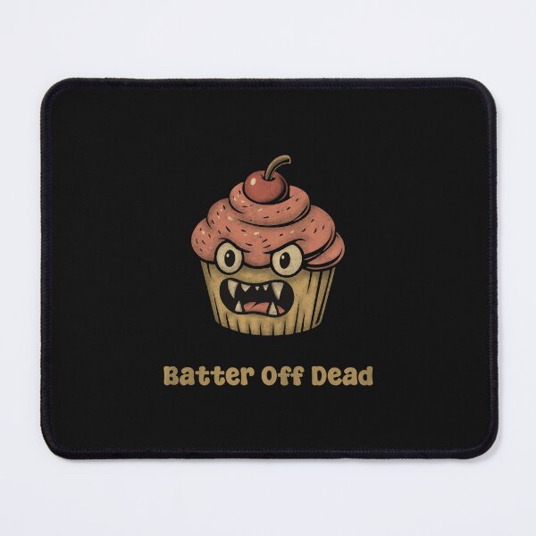 Item preview, Batter Off Dead Funny Vampire Cupcake designed and sold by ChunkByChunk.