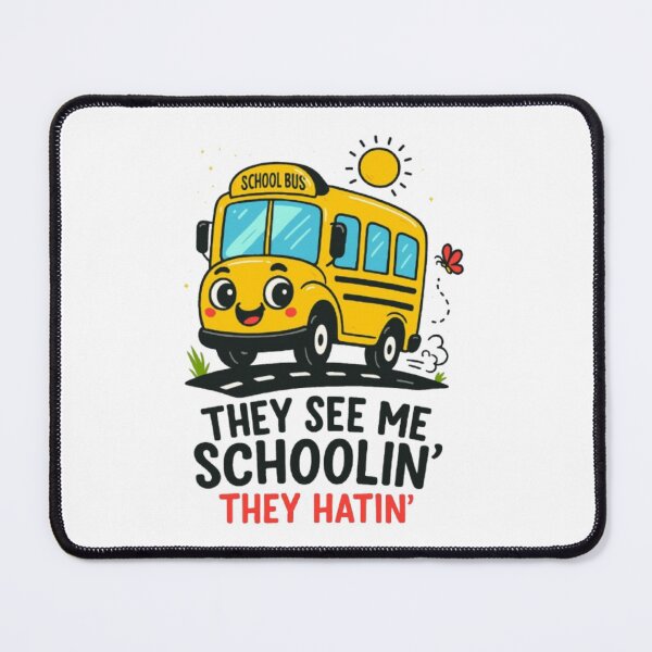 Item preview, Cute Cartoon School Bus with Funny Slogan Illustration designed and sold by My-Hoodies.