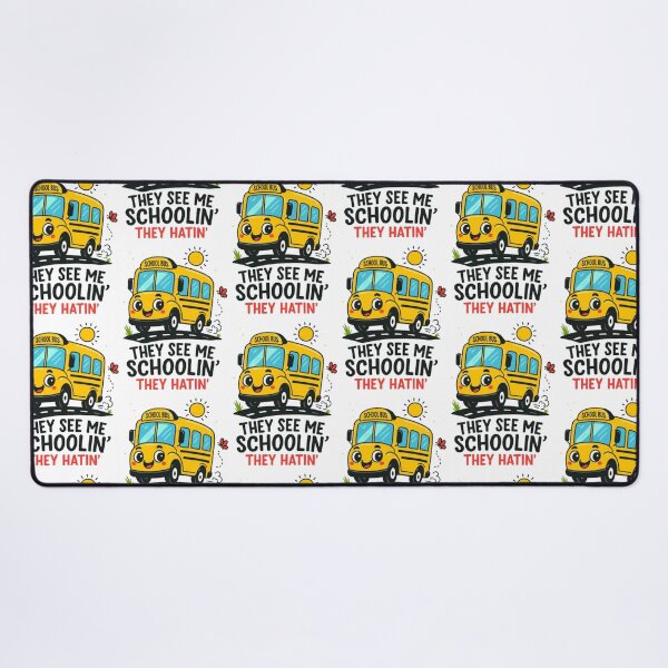 Item preview, Cute Cartoon School Bus with Funny Slogan Illustration designed and sold by My-Hoodies.