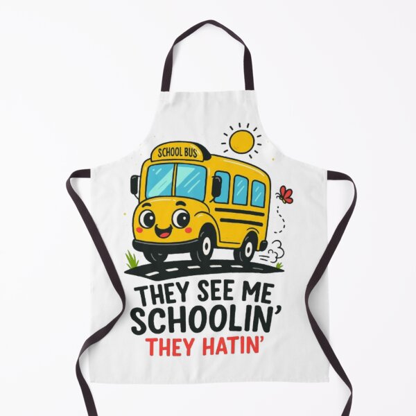Item preview, Cute Cartoon School Bus with Funny Slogan Illustration designed and sold by My-Hoodies.