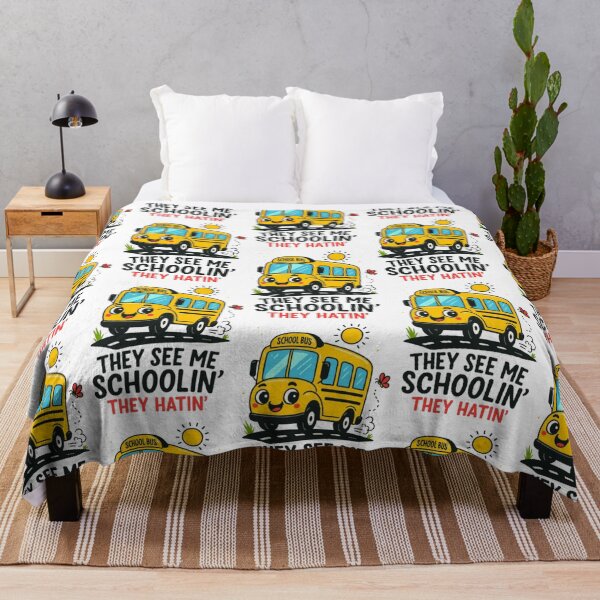 Item preview, Cute Cartoon School Bus with Funny Slogan Illustration designed and sold by My-Hoodies.