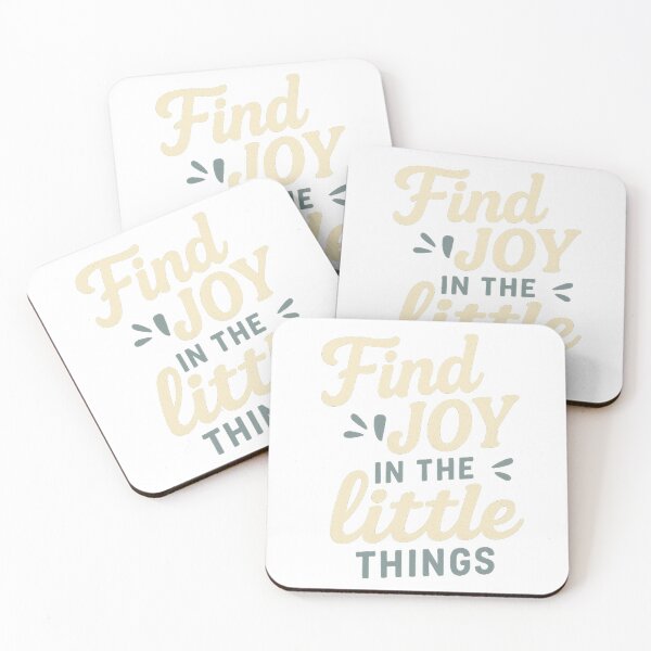 Item preview, Find Joy in the Little Things – Minimalist Motivational Typography designed and sold by IM Hunter.