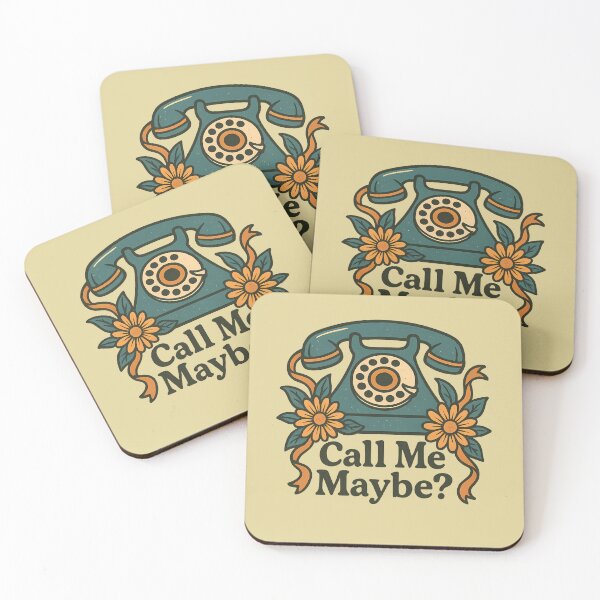 Item preview, Call Me Maybe? – Retro Rotary Phone Floral Sticker designed and sold by MarCinu Art.