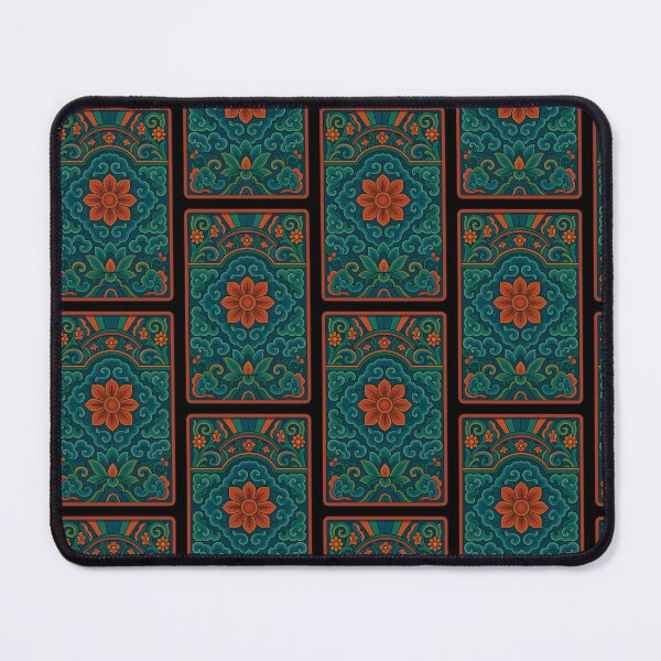 Item preview, Korean Dancheong Poster – 화이팅! 행복 평화 designed and sold by CosmicSplendor.