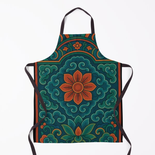 Item preview, Korean Dancheong Poster – 화이팅! 행복 평화 designed and sold by CosmicSplendor.