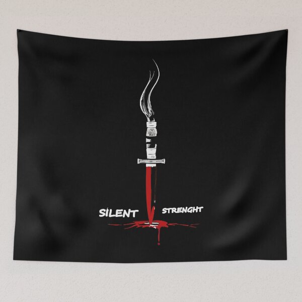 Item preview, Minimalist Bayonet T-Shirt | Silent Strength Weapon Silhouette Design designed and sold by Uglyandcute.