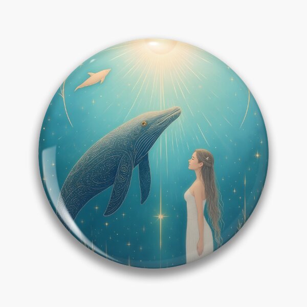 Item preview, Goddess of the Ocean and the Whale – Cosmic Connection Ocean Goddess and Whale – Cosmic Connection designed and sold by 	aluzia.design.