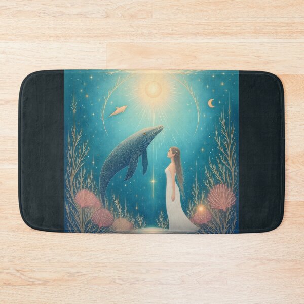 Item preview, Goddess of the Ocean and the Whale – Cosmic Connection Ocean Goddess and Whale – Cosmic Connection designed and sold by 	aluzia.design.