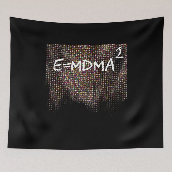 Item preview, E = MDMA² – Psychedelic Party Equation Tee designed and sold by DimensionShift.