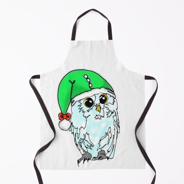 Item preview, Snowy Owl with Green Elf Hat - animalzinhats designed and sold by Ashley’sAnimalz.