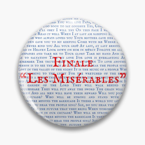 Item preview, Les Miserable Lyrics designed and sold by broadwaygirl142.