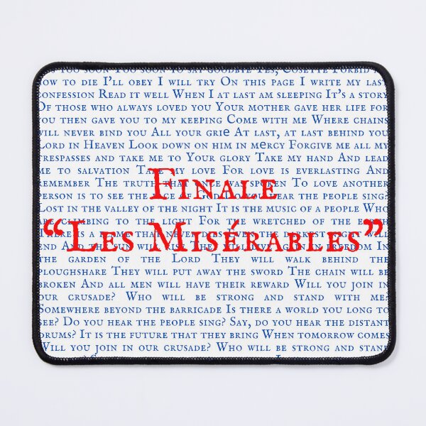 Item preview, Les Miserable Lyrics designed and sold by broadwaygirl142.