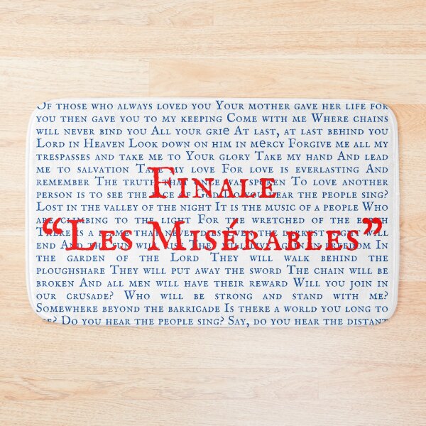 Item preview, Les Miserable Lyrics designed and sold by broadwaygirl142.