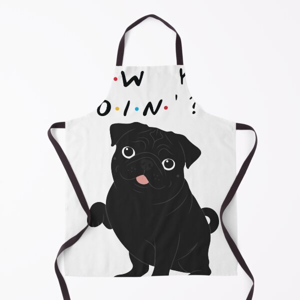 Item preview, How You Doin’? Black Pug – Funny Friends TV Show Parody designed and sold by crypthor.
