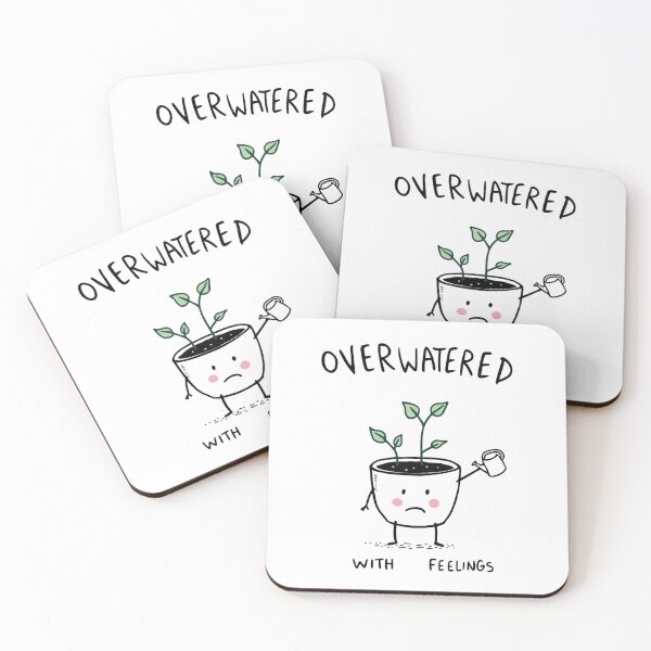 Item preview, Overwatered With Feelings Funny Plant Parent Design designed and sold by dxange.