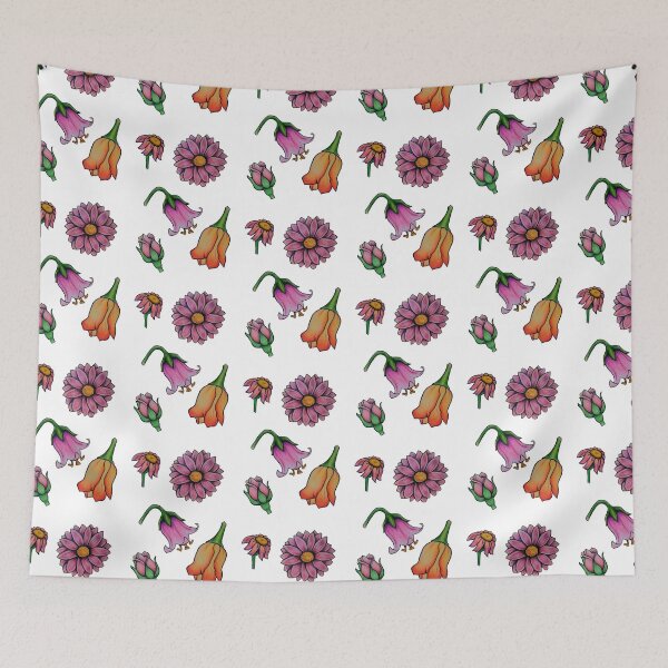 Item preview, Flower Stickers, colored pencil, hand drawn designed and sold by RoweRandoms.