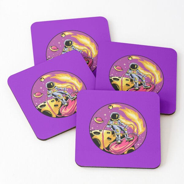 Item preview, Astronaut hovercraft and stars in space designed and sold by Joncasmiart.