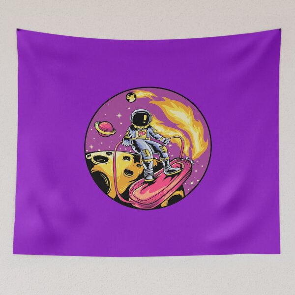 Item preview, Astronaut hovercraft and stars in space designed and sold by Joncasmiart.