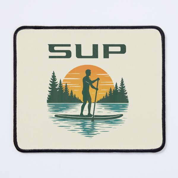 Item preview, SUP Paddleboarding Sunset Lake Outdoor  designed and sold by ChunkByChunk.