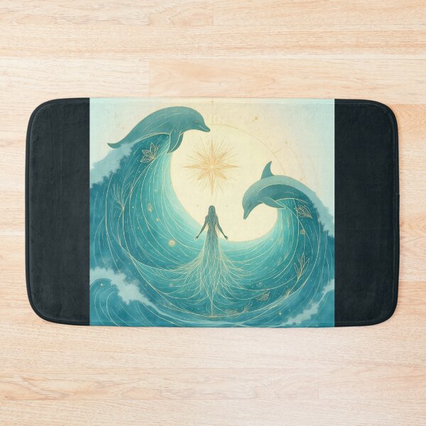 Item preview, Cosmic Sea Priestess – Golden Sacred Geometry Cosmic Sea Priestess – Golden Sacred Geometry designed and sold by 	aluzia.design.