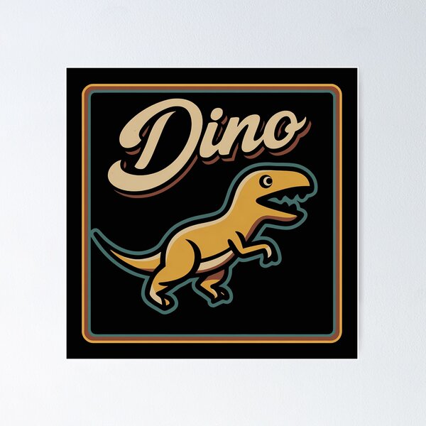 Item preview, Cool Retro Dino – Vintage Dinosaur  designed and sold by NatureStyle555.
