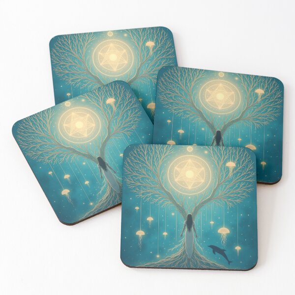 Item preview, Priestess of the Celestial Ocean Tree – Sacred Ocean Tree Priestess of the Celestial Ocean Tree – Sacred Ocean Tree designed and sold by 	aluzia.design.