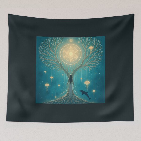 Item preview, Priestess of the Celestial Ocean Tree – Sacred Ocean Tree Priestess of the Celestial Ocean Tree – Sacred Ocean Tree designed and sold by 	aluzia.design.