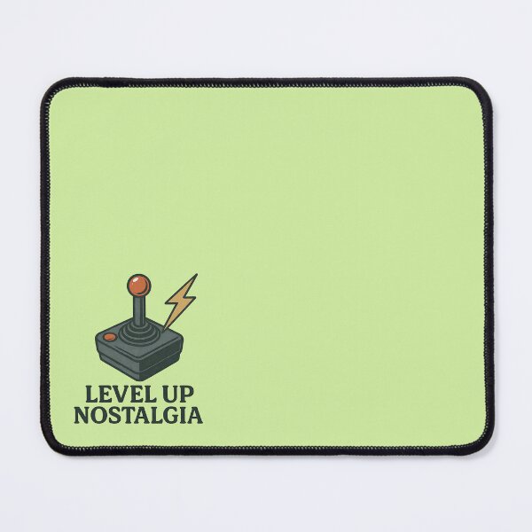 Item preview, Level Up Nostalgia – Retro Joystick Badge designed and sold by MarCinu Art.