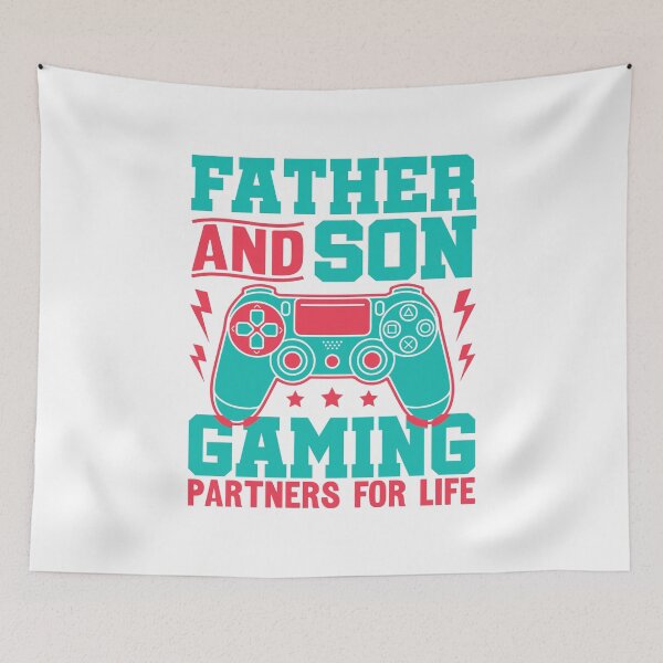 Item preview, Father and son gaming partners for life designed and sold by CleanDecor.