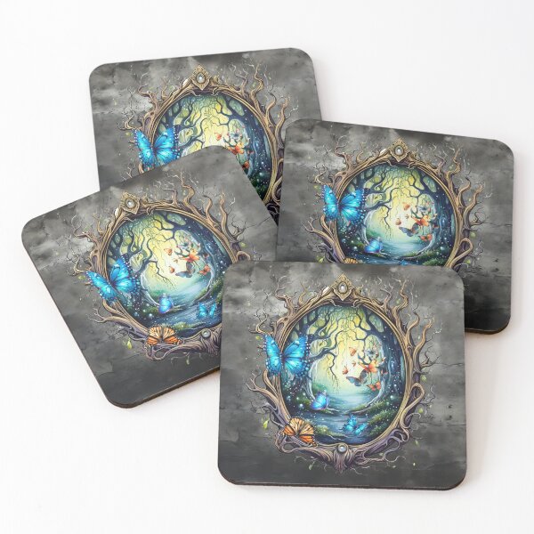 Item preview, The Enchanted Mirror – Gateway of Butterflies designed and sold by MysticOzzy.