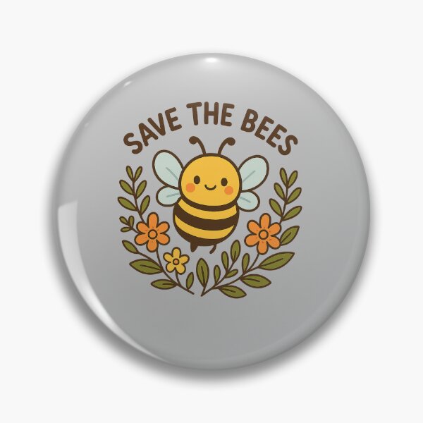 Item preview, Save the Bees - Cute Eco Friendly Bee Illustration designed and sold by Mintiko2.