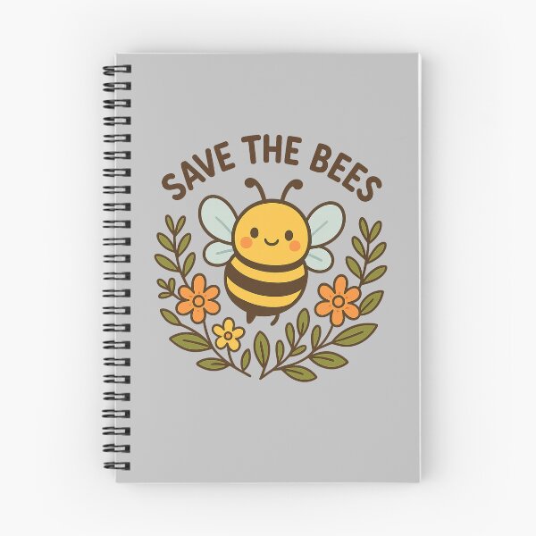 Item preview, Save the Bees - Cute Eco Friendly Bee Illustration designed and sold by Mintiko2.