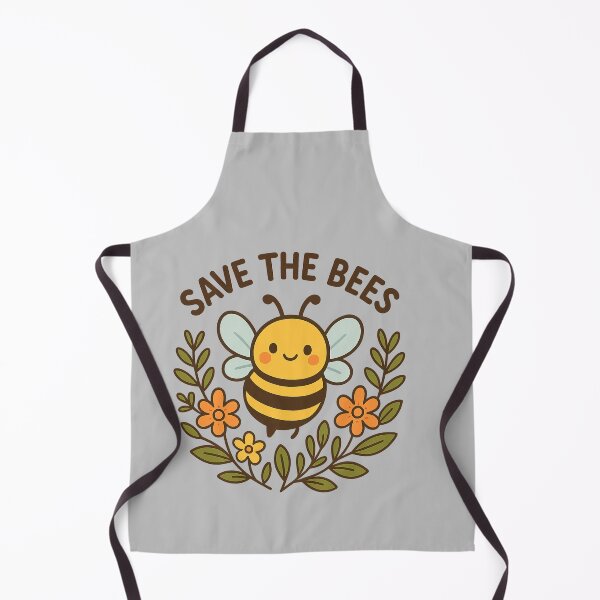 Item preview, Save the Bees - Cute Eco Friendly Bee Illustration designed and sold by Mintiko2.