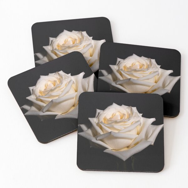 Item preview, Single White Rose on black background designed and sold by JLW Photos.