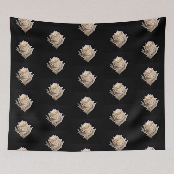 Item preview, Single White Rose on black background designed and sold by JLW Photos.