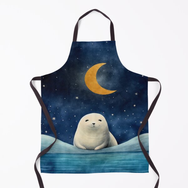 Item preview, Foca bajo el cielo estrellado - Arte del cielo nocturno designed and sold by PawPrintStyles.