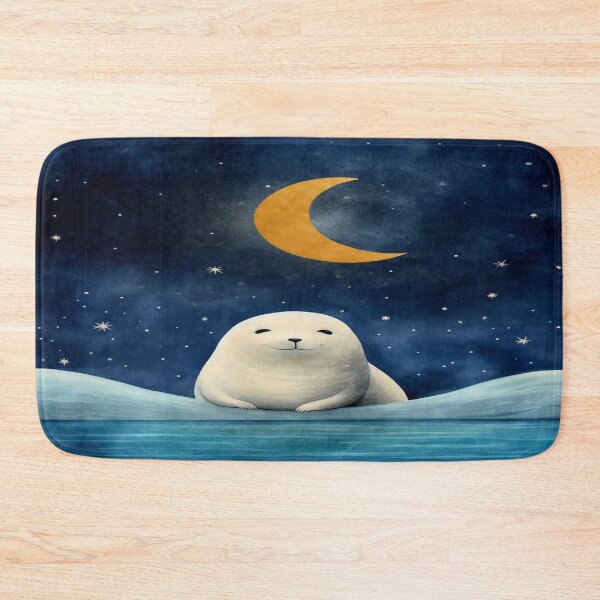 Item preview, Foca bajo el cielo estrellado - Arte del cielo nocturno designed and sold by PawPrintStyles.