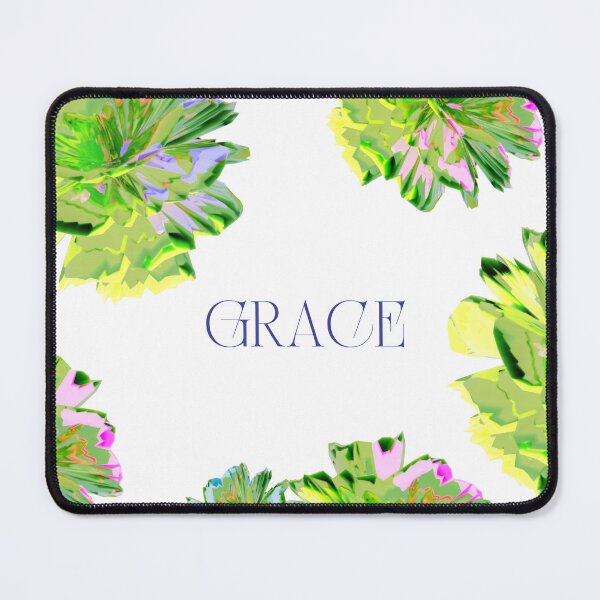 Item preview, GRACE – Neon Abstract Flowers in Green | Floral Glow Art designed and sold by Ako-arts.
