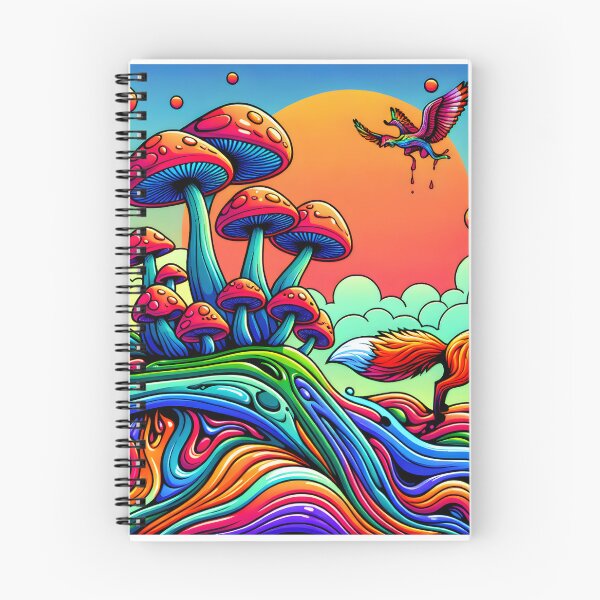 Item preview, Psychedelic Mushroom Scene Sticker designed and sold by Travelcases.