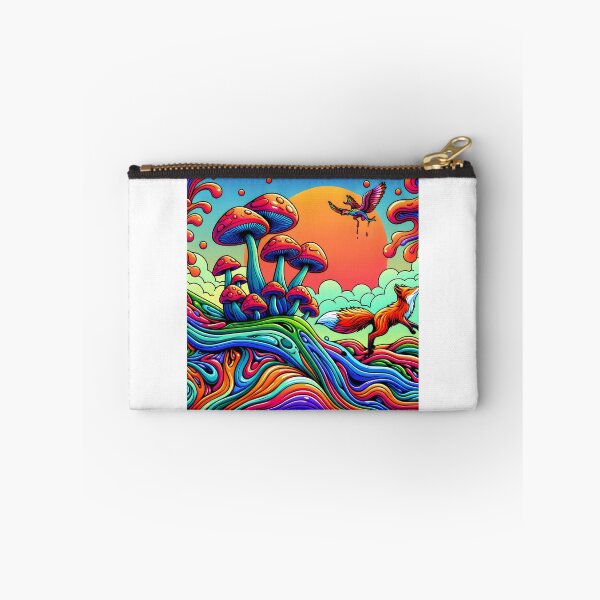Item preview, Psychedelic Mushroom Scene Sticker designed and sold by Travelcases.