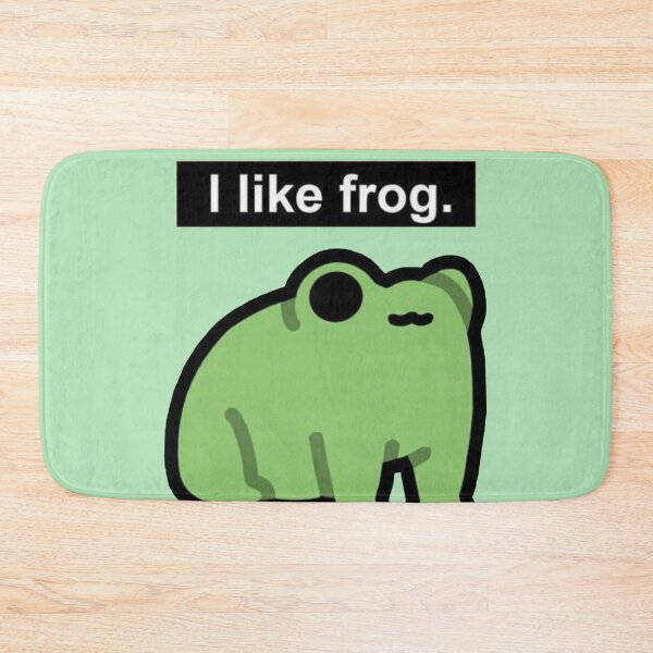 Item preview, I Like Frog – Minimalist Frog Meme designed and sold by Heavenly-Cloudz.
