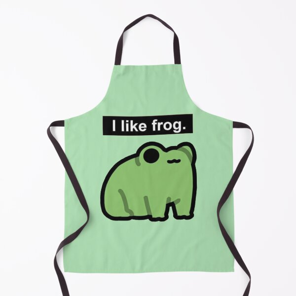 Item preview, I Like Frog – Minimalist Frog Meme designed and sold by Heavenly-Cloudz.