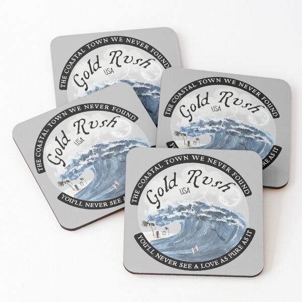 Item preview, Gold Rush Coastal Town Souvenir Art | Melancholy Sad Girl designed and sold by Parasocialite.