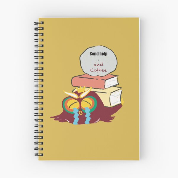 Item preview, Send Help and Coffee- Exhausted Owl Under Assignments designed and sold by Boomiya.
