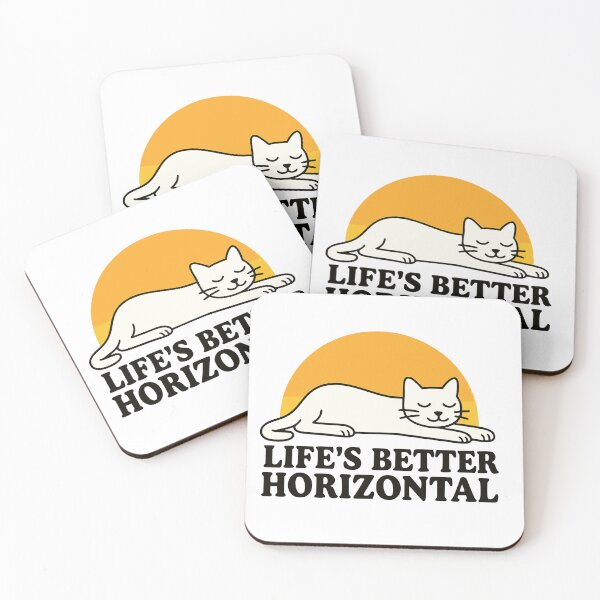 Item preview, Life is better lying down cat designed and sold by nkhookysun.