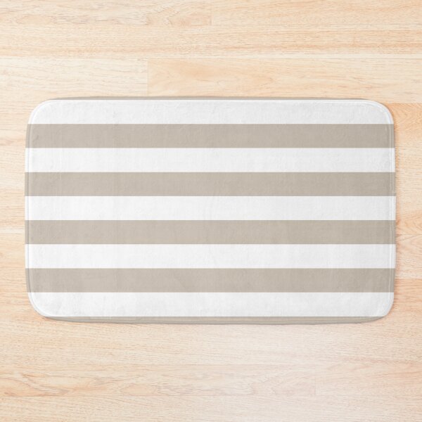 Item preview, Beige Tan White Wide Horizontal Stripes designed and sold by Feeling Artsy.